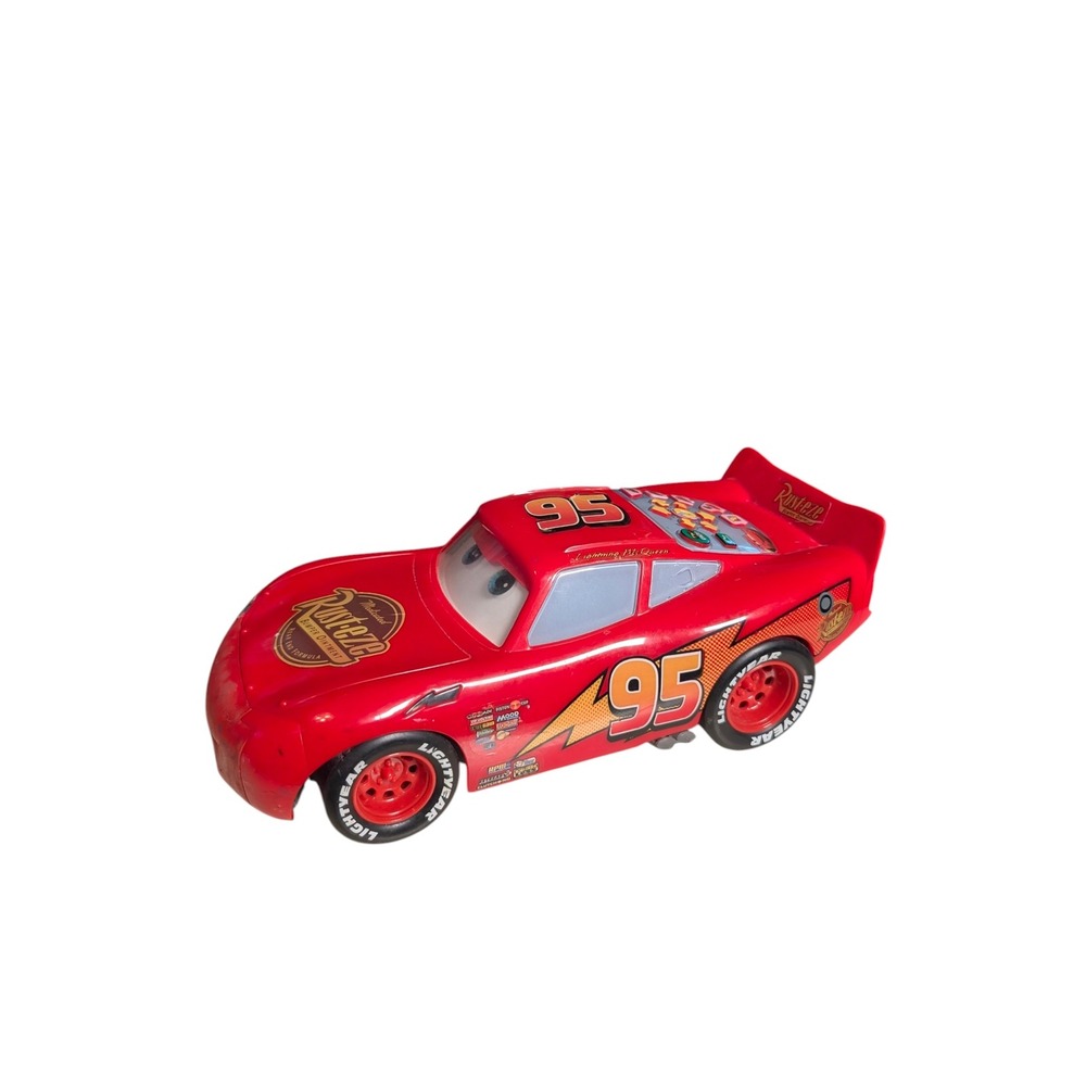 Disney Pixar Cars Fast Talking Lightning McQueen Red Race Car Untested For Parts